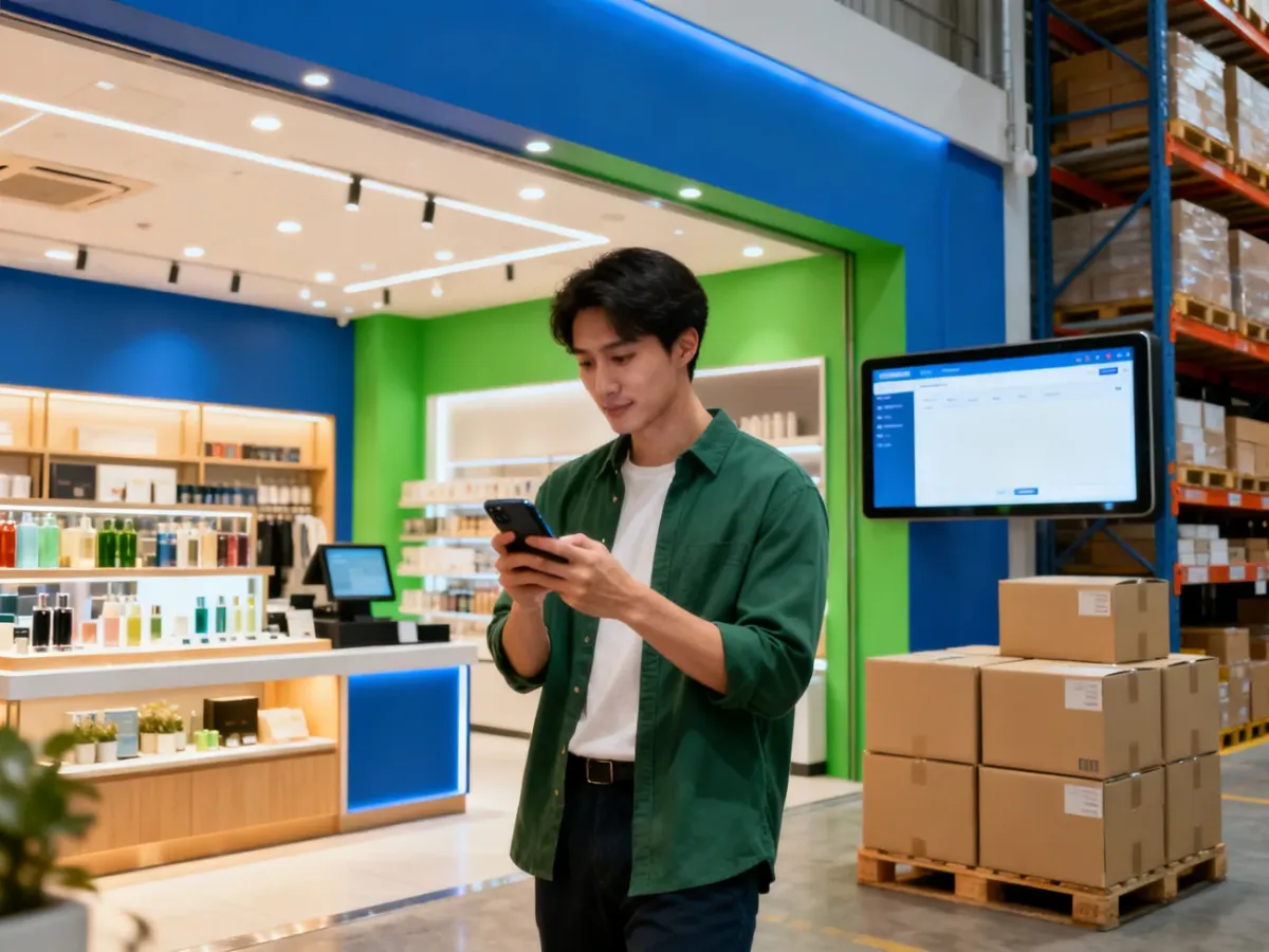 Zintegrowane zakupy omnichannel łączące sklep internetowy, telefon, sklep stacjonarny i dostawę